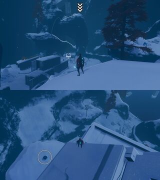 3. By a container at the top of the mountain (Consistent spawn)